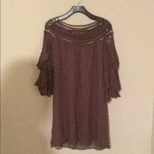 Brown casual dress